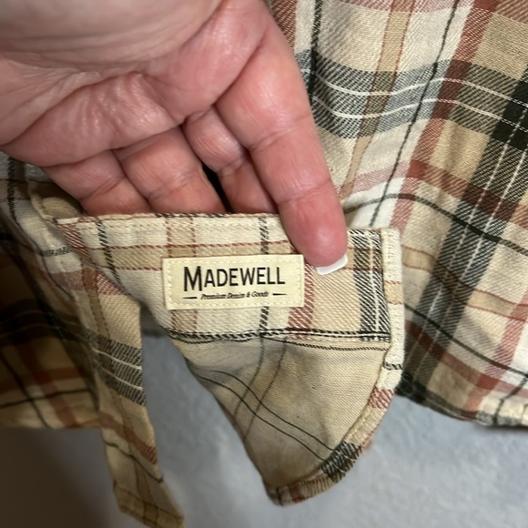 Madewell perfect fit size small flannel shirt - Picture 4 of 5